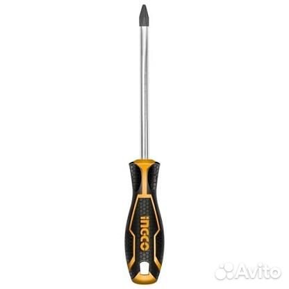 Отвертотвертка крестовая PH3*150мм Cr-V ingco indu