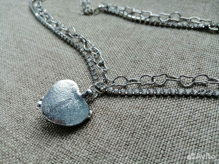 Ожерелье чокер сердце