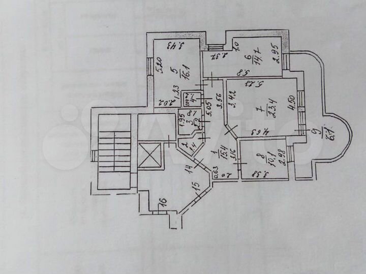 3-к. квартира, 92 м², 6/7 эт.