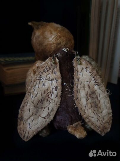 Мишка Тедди коллекционный, винтажный плюш, опилки