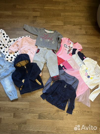 Вещи пакетом на девочку от 6 мес 68 74 80 86 92 98