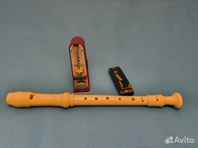 Губная гармошка swan, флейта, метроном Wiitner гдр