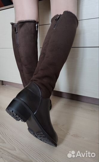 Зимние ботильоны 38 натуральные