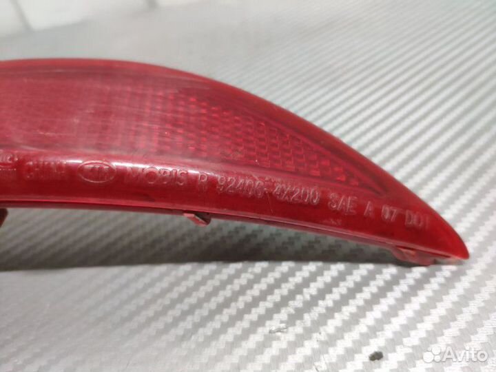 Катафот в бампер задний правый Kia Rio QB 1.6 G4FC