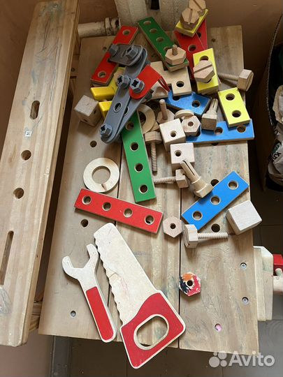 Стол слесарный верстак деревянный