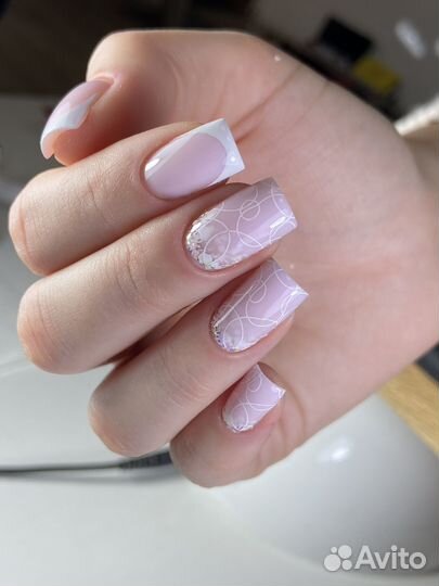 Маникюр/педикюр с покрытием гель лак в салоне