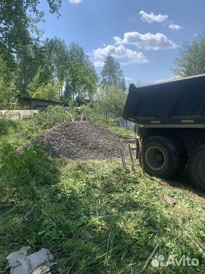 Щебень песок