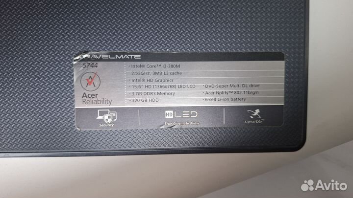 Acer travelmate 5744