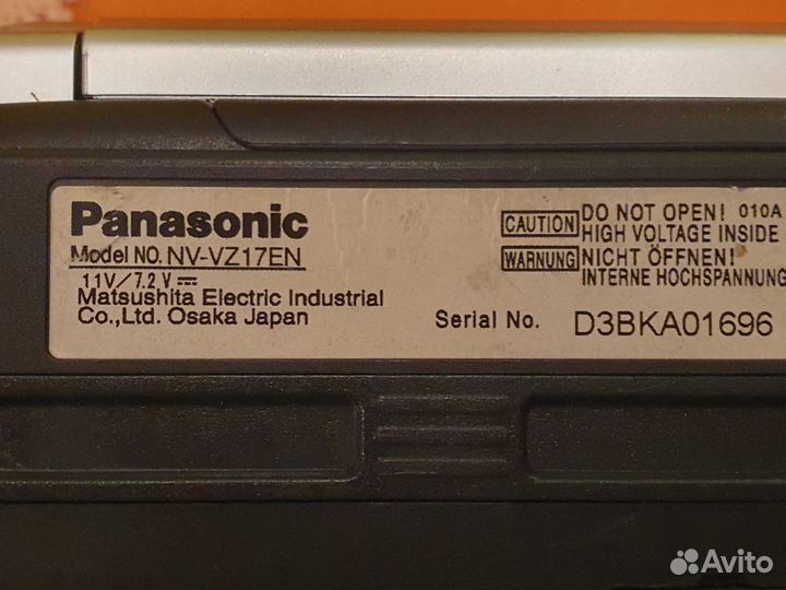 Видеокамера panasonic NV-VZ17 VHS-C