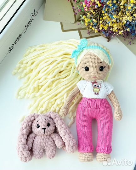 Вязаная кукла,игрушка