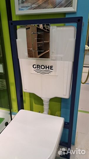 Готовый набор инсталляция grohe с унитазом soft