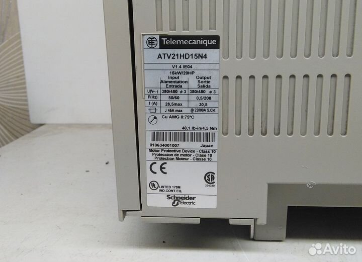Частотник Schneider 15kW/480V. В идеале