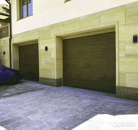 Секционные ворота под ключ