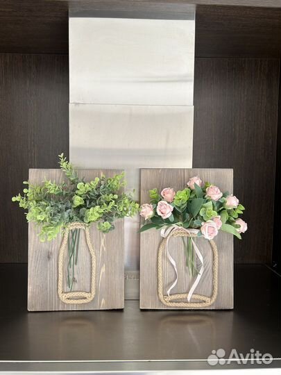 Панно на стену, цветы, декор для дома и дачи