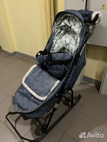 Детские санки коляска