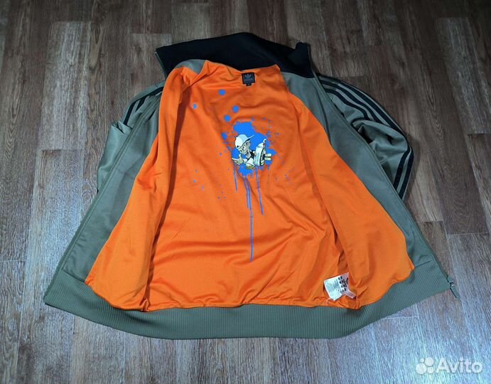 Винтажная кофта adidas с граффити end to end