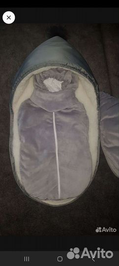 Конверт зимний на выписку и для прогулок 3 в 1