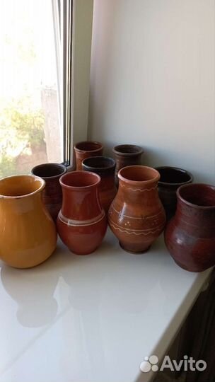 Старинная глиняная крынка