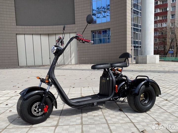 Электроскутер Citycoco x7pro trike трицикл