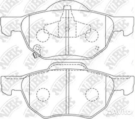 Колодки тормозные дисковые honda accord 2.4 2003