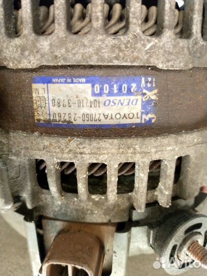 Генератор toyota Avensis Camry 1azfse 2.0 2.4