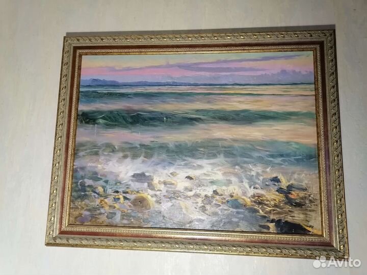 Картина маслом море