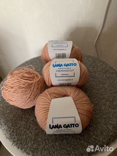 Пряжа lana gatto merino cot