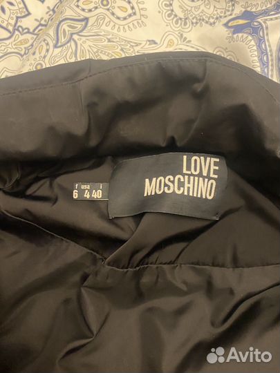 Пуховик куртка love moschino