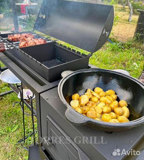 Мангал с крышей