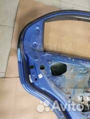 Дверь chevrolet aveo т250, синяя