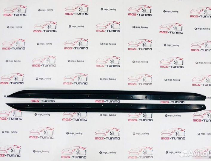 Лезвия порогов BMW 3 G20 M-Perfomance черный мат