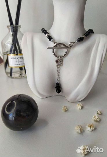 Колье чокер из натуральных камней