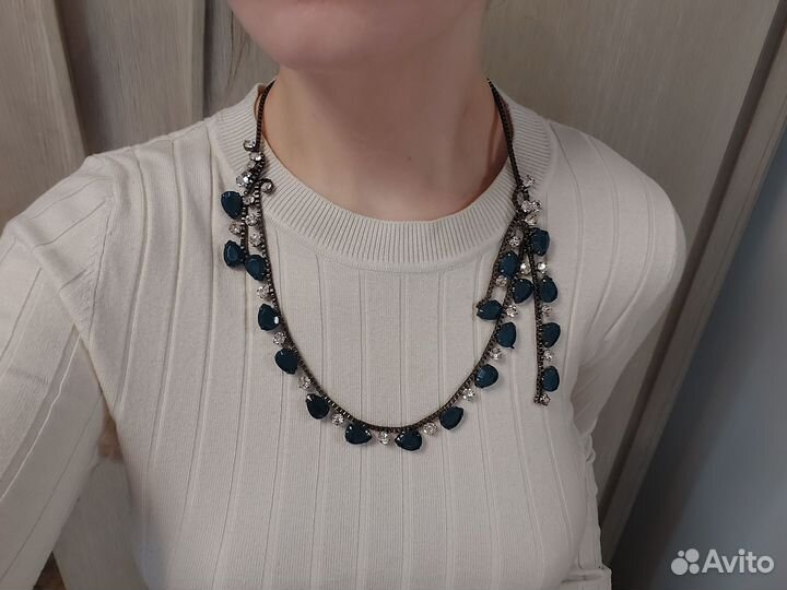 Ожерелье колье сверкающее