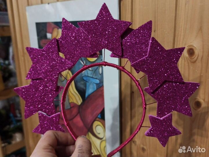 Ободок звёздочка, снежинка, конфетка,игрушка