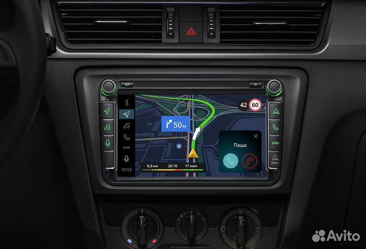 Автомагнитола Яндекс.авто Polo, Rapid 2014-2020