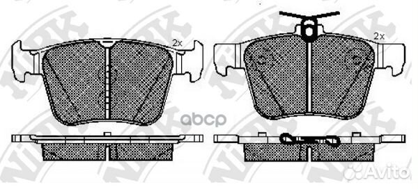 Колодки тормозные PN33003 NiBK