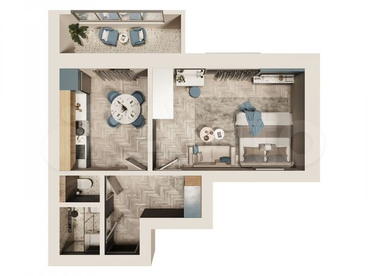 1-к. квартира, 38,9 м², 7/9 эт.