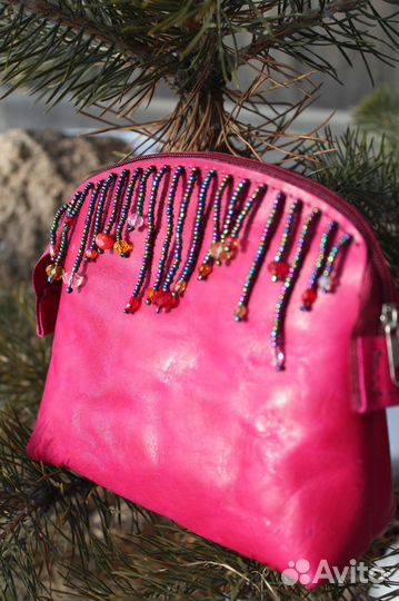 Косметичка из натуральной кожи