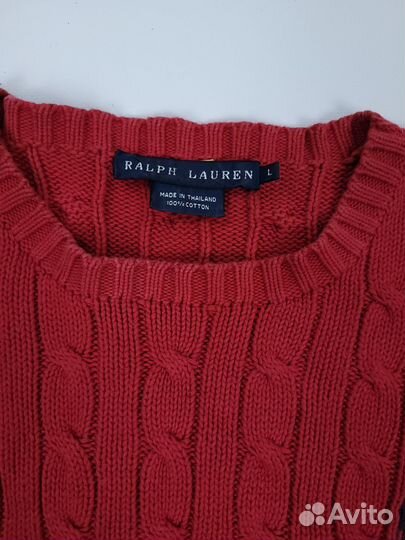 Женский вязаный свитер Ralph Lauren Crewneck E-16