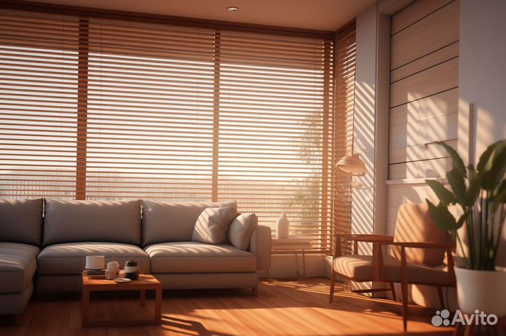 Горизонтальные жалюзи деревянные