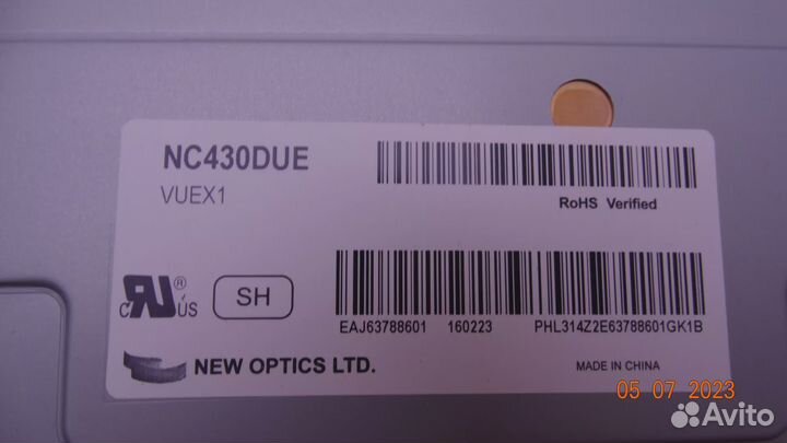 T430HVN01.A ctrl BD 43T01-C09