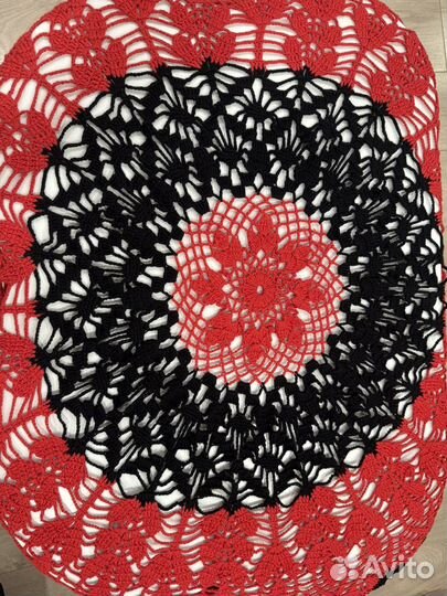 Скатерть вязаная круглая