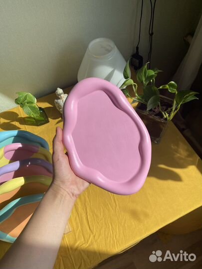 Тарелка для украшений, декора из прочного гипса