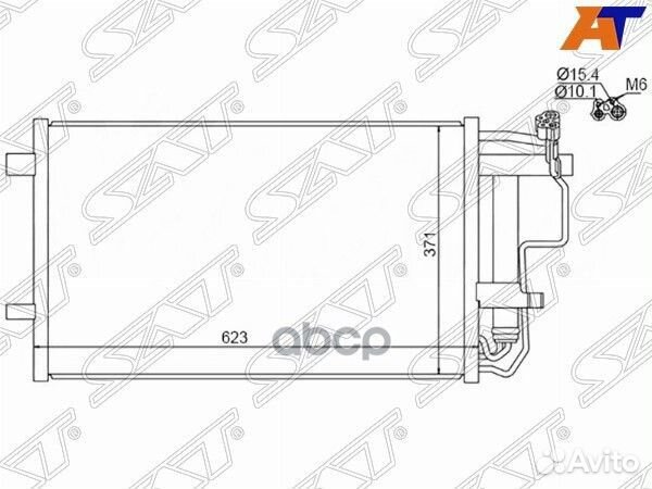 Радиатор кондиционера Mazda Axela 09-13 / Mazda