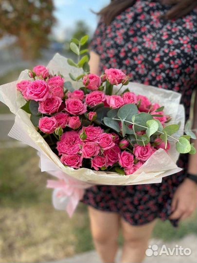 Цветы розы букет