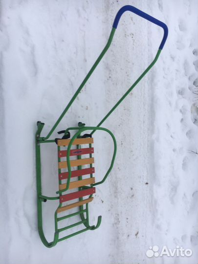 Санки с колесиками