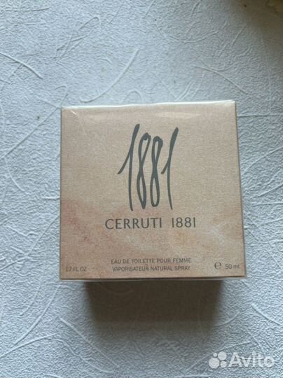 Туалетная вода оригинал cerruti 1881