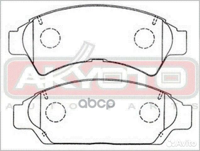 Колодки тормозные дисковые передние AKD-1149 AK