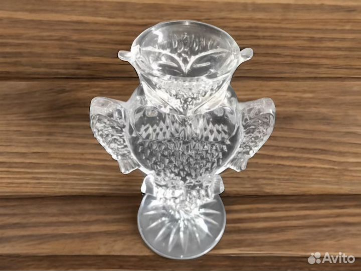 Хрустальный Подсвечник Сова СССР