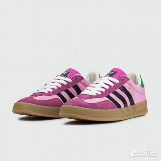 Кроссовки Adidas Gazelle x Gucci Pink Wmns